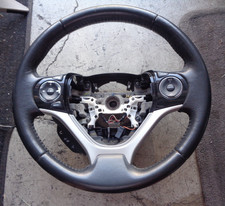2012 - 2015 Honda Civic Dx Ex Ex-l Black Leather Steering Wheel Oem 2012 - 2015 Honda Civic Dx Ex Ex-l Black Leather Steering Wheel Oem