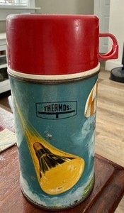 1963 King-Seeley Space Rocket themed Metal Thermos