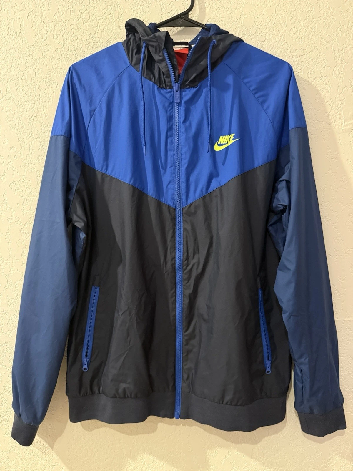 Nike Windbreaker Full Zip Hoodie Jacket Mens Large Y2K