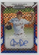 2019 Panini Prizm Draft Picks Red White & Blue 80/99 John Doxakis #66 Auto l5w