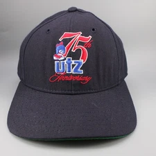 Utz Hat Cap Snapback Navy Blue Red Made in USA 75th Anniversary Chips Snack Vint