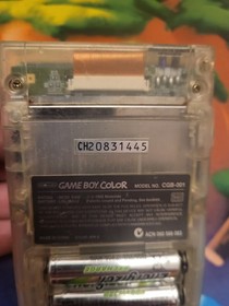 Nintendo Game Boy Color Clear Handheld System oem