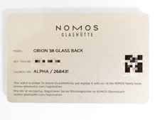 NOMOS Glashütte Orion 387 38MM Manual winding Factory Warranty Box Papers 2025 16