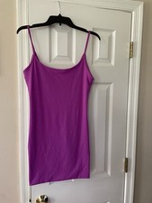 Fashion Nova Tank Dress Women’s Large Purple Scoopneck Sleeveless Fitted Stretch