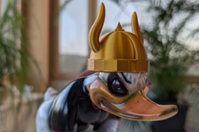 Passend für Rubber Duck*: Kopfbedeckung für die Lkw Ente Wikingerhelm gold