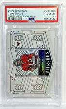 TOM BRADY 🔥PSA 10🔥 POP 1🔥 2022 Panini Obsidian VITREOUS-EE CONTRA  TB BUCS