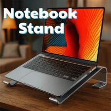 Universal Aluminum Alloy Laptop Stand Ergonomic Anti-Slip Silicone Computer Stan