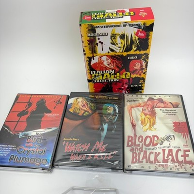 Italian Giallo Collection 2007 DVD Box Set Dario Argento Mario Bava Horror