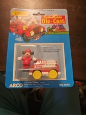 Vintage DISNEY COLLECTABLE DIE-CAST MICKEY MOUSE WITH FIRE TRUCK No. 6059 #18