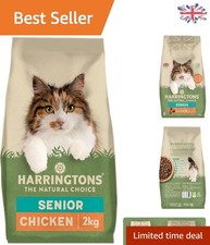 Rich in Chicken Senior Cat Food 2kg Pack of 4 - Supports Heart and Vision Health 8.12 per kilo