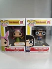 Funko Pop!Bob’s Burgers Grail Items Tina Belcher 76,Louise Belcher 414 Exclusive