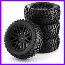 110 Rc Off Road Tires And Wheels 12mm Hex Rubber Short Course Truck Tyres Wi...