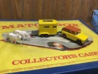 "Matchbox" Made in England by Lesney 1969 Field Car No18 w/ Trailer No 43 Horses