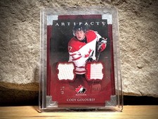 2013/14 UD ARTIFACTS TEAM CANADA DUAL JERSEY #130 Cody Goloubef #54/125 2CLR