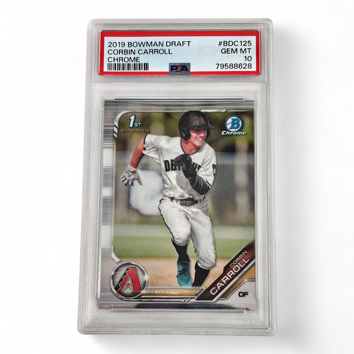 2019 Bowman Draft Corbin Carroll Chrome 1st Bowman RC #BDC125 GEM MINT PSA 10