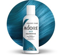  3 Pack Adore Semi Permanent Hair Dye Color 4oz  117 Aquamarine 