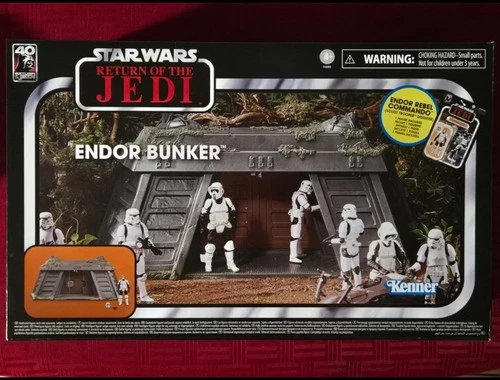 ENDOR BUNKER Hasbro Star Wars Vintage Collection Playset Scout Trooper Commando