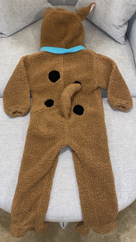 🎃👻 Cartoon Network Fuzzy Scooby Doo Disfraz de Halloween Niño Niños Mediano Y2K Foto 3 de 4