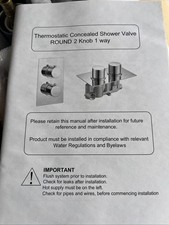Single Outlet Concealed Shower Valve