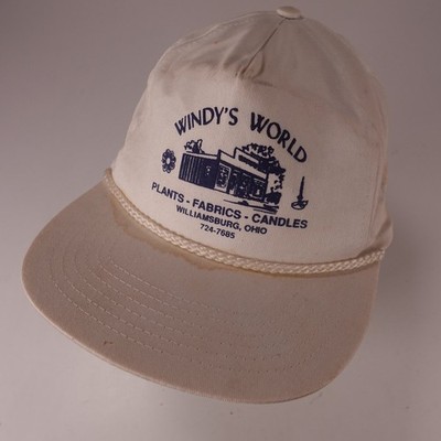 Cobra Caps Windy's World Trucker Snapback Hat OS Adjustable Cream Ohio Promo