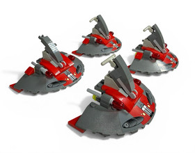 Lego 2013 Star Wars Old Republic Retired Lot of 4 Sith Speeders from Set 75001