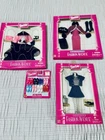 Lot of 3 Vtg 1996 Mattel Barbie Fashion Avenue Boutique Outfits & Accessories