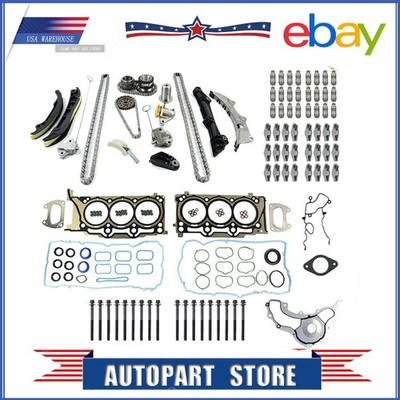 Rocker Arm Valve Lifters Timing Chain Kit for 11-16 ChrysIer Dodge Ram Jeep 3.6L