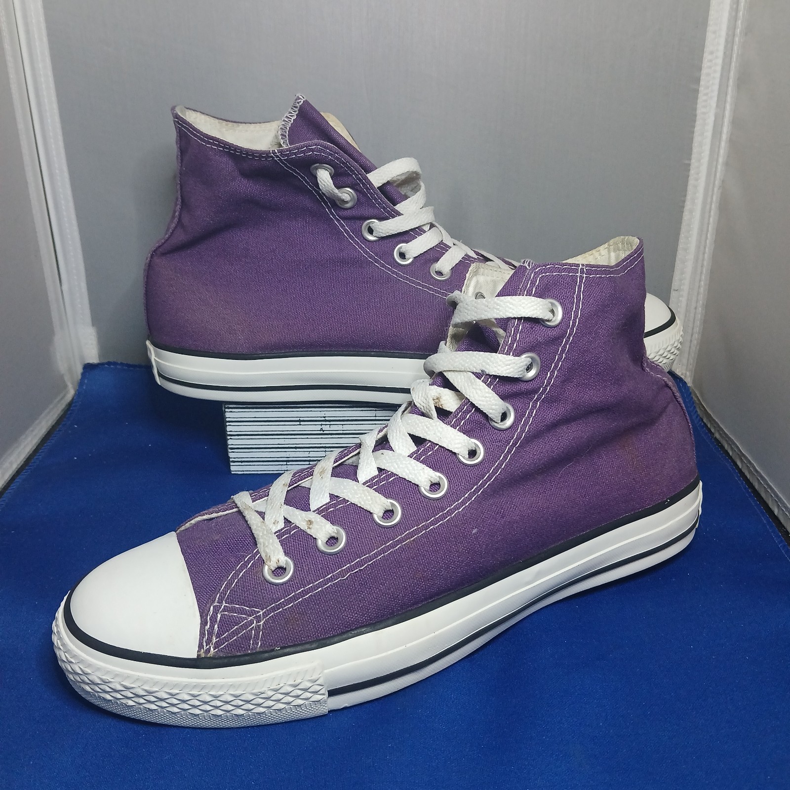 Converse Chuck Taylor All Star High 107641F Purple Shoes Sneakers Mens 9 WO'S 11