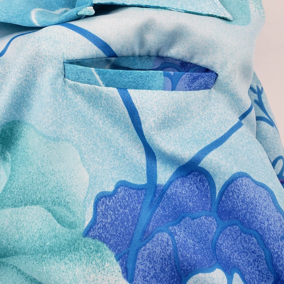 Vintage 1960's "Malahini" Brand Mens Hawaiian Button Up Shirt Size Med/Lrg - Изображение 4 из 4