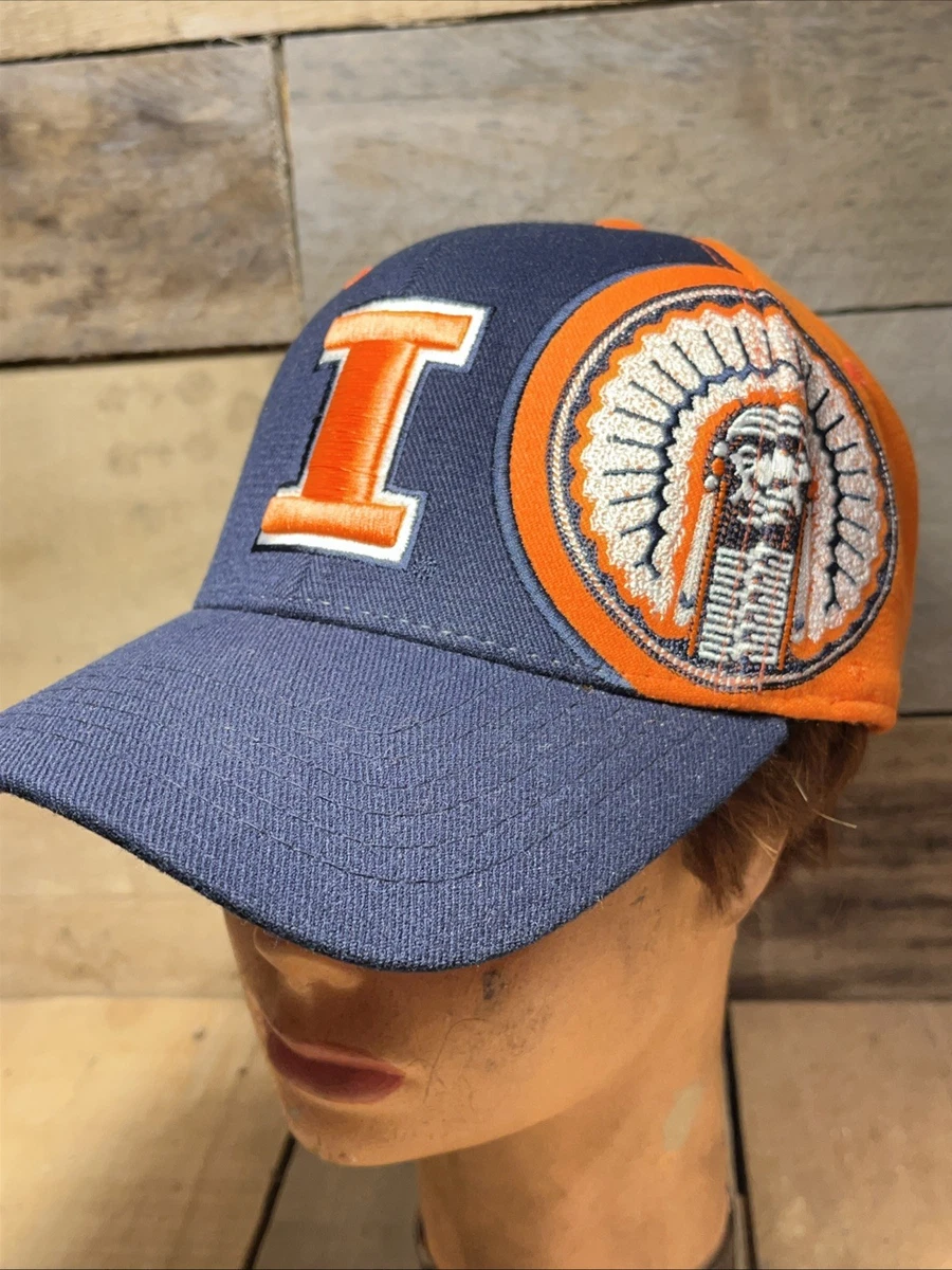 Visière NCAA Fighting Illini (Illinois) - Taille Unique, Bleue - Portée 1 Fois