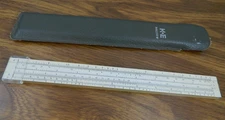 Vintage K&E Beginner Slide Rule N4058W Keuffel & Esser Co with Original Case USA