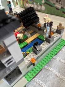 LEGO Minecraft The Fortress 21127 Incomplete With Extra Pieces From Other Sets