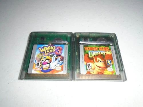 Wario Land 3 & Donkey Kong Country (Saves!) ☆☆ Authentic Nintendo Game Boy Color