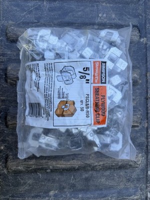 Simpson Strong-Tie Sheathing Clip PSCL5/8-R5 - LOT OF 7 BAGS (QTY: 350)