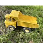Tonka Mighty Tonka Vintage Yellow & Black Diecast Dump Truck Construction Toy