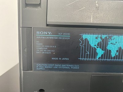 SONY ICF-2001D Rare Vintage Radio Tuner World Band Receiver AIR FM