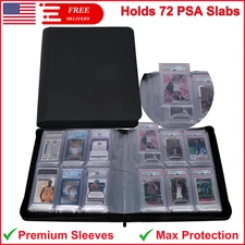 Rayvol Binder, 6 Pockets, Holds 72 PSA Cards, Graded Binder for PSA CGC CSG FGS