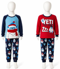 Member's Mark 3T  Boy's  Red/Blue Fleece 3 Piece Pajama Set New!