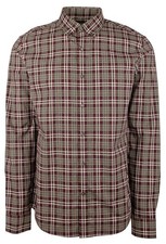 Michael Kors Men's Slim Fit Plaid Print Long Sleeves Shirt
