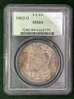 1902-o Silver MORGAN Dollar. PCGS MS64 OGH (old green holder).  Toned.
