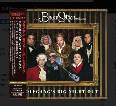 The Brian Setzer Orchestra Wolfgang's Big Night  JAPAN CD + BONUS TRACK SEALED