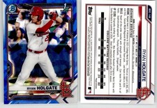 Ryan Holgate 2021 Bowman Draft Chrome Sapphire BDC-148 Cardinals 1st