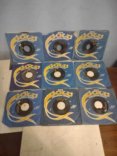 9x Lot Elvis Presley RCA Gold Standard Series Vinyl 45 rpm 7" records all grades