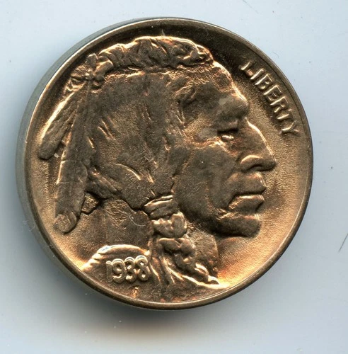 1938 D/D 5c Buffalo Nickel  Uncirculated Nice  * No Reserve *