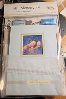NEW Colorbok Mini Memory Kit Scrapbooking Our Honeymoon Accordian Wedding Album