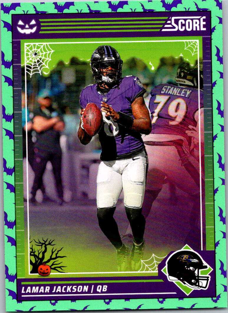 2024 Score-A-Treat #19 Lamar Jackson Green Bats 003730