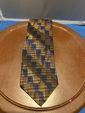 Croft  Barrow Multicolored Men  s 100 Silk Tie Geometric Striped Necktie
