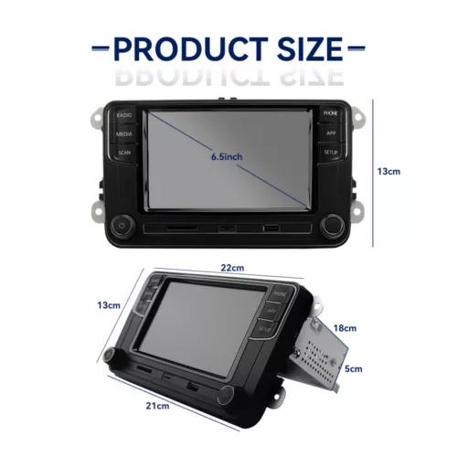 Für VW Autoradio RCD360 Pro 2 RCD440 PRO 187B AndroidAuto Wireless CARPAY BT - Bild 3 von 15