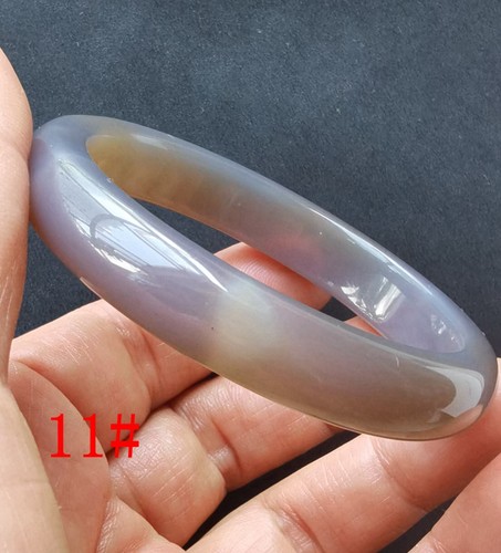 lavender pink grey chalcedony agate stone band bangle,gemstone,man woman jewelry - Picture 39 of 83