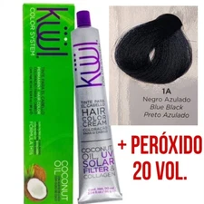 Tinte Kuul Hair Dye #1A Blue Black+  20vol Developer 